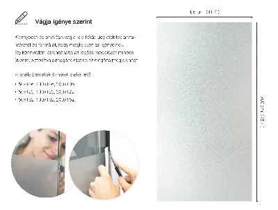 Sichtschutzfolie für Fenster lichtdurchlässige Ausführung