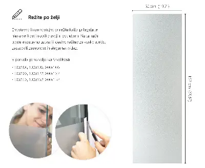 Sichtschutzfolie für Fenster lichtdurchlässige Ausführung