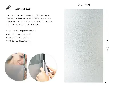 Sichtschutzfolie für Fenster lichtdurchlässige Ausführung