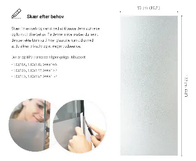 Sichtschutzfolie für Fenster lichtdurchlässige Ausführung