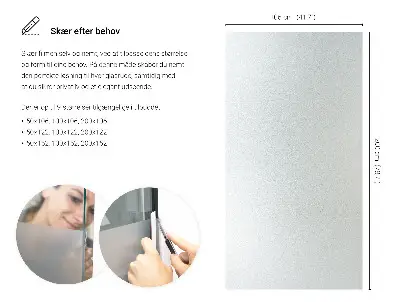 Sichtschutzfolie für Fenster lichtdurchlässige Ausführung