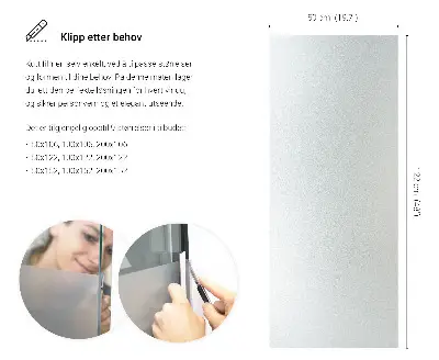 Sichtschutzfolie für Fenster lichtdurchlässige Ausführung