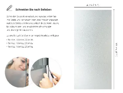 Sichtschutzfolie für Fenster lichtdurchlässige Ausführung