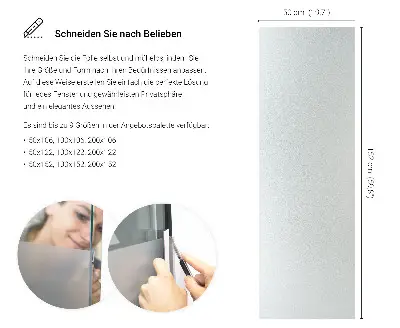 Sichtschutzfolie für Fenster lichtdurchlässige Ausführung