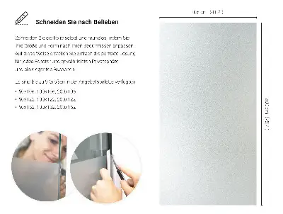 Sichtschutzfolie für Fenster lichtdurchlässige Ausführung