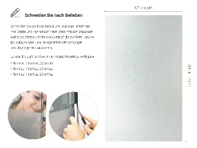 Sichtschutzfolie für Fenster lichtdurchlässige Ausführung