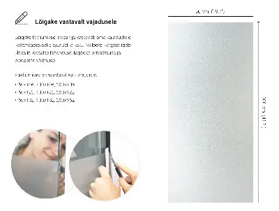 Sichtschutzfolie für Fenster lichtdurchlässige Ausführung