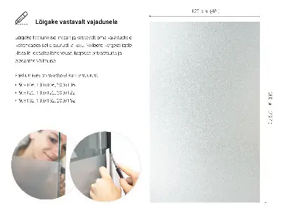 Sichtschutzfolie für Fenster lichtdurchlässige Ausführung