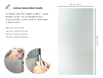 Sichtschutzfolie für Fenster lichtdurchlässige Ausführung