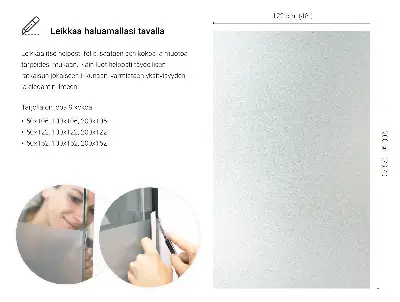Sichtschutzfolie für Fenster lichtdurchlässige Ausführung