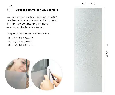 Sichtschutzfolie für Fenster lichtdurchlässige Ausführung