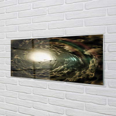 Küchenrückwand spritzschutz Wolken von vögeln