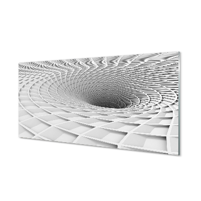 Küchenrückwand spritzschutz 3d-geometrische einfülltrichter
