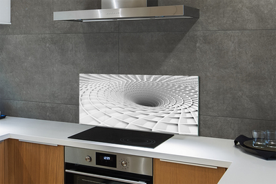 Küchenrückwand spritzschutz 3d-geometrische einfülltrichter