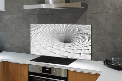 Küchenrückwand spritzschutz 3d-geometrische einfülltrichter