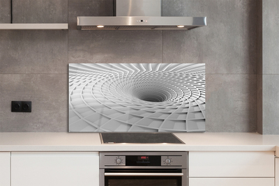 Küchenrückwand spritzschutz 3d-geometrische einfülltrichter