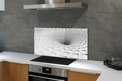 Küchenrückwand spritzschutz 3d-geometrische einfülltrichter