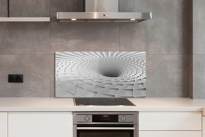 Küchenrückwand spritzschutz 3d-geometrische einfülltrichter