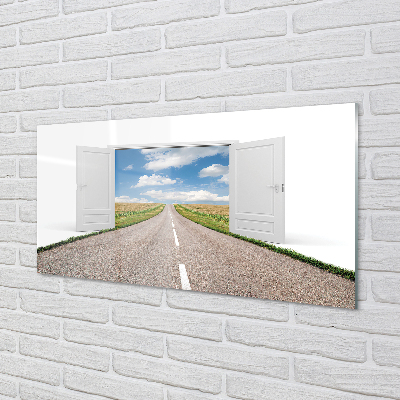 Küchenrückwand spritzschutz Feldstraße 3d tür