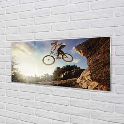 Küchenrückwand spritzschutz Mountainbike himmel wolken