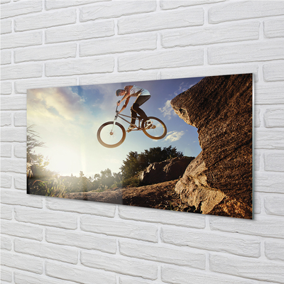 Küchenrückwand spritzschutz Mountainbike himmel wolken