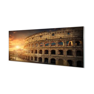 Küchenrückwand spritzschutz Sonnenuntergang rom colosseum