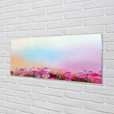 Küchenrückwand spritzschutz Himmel blumen