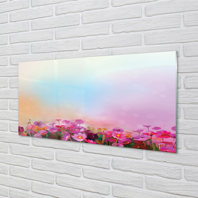 Küchenrückwand spritzschutz Himmel blumen