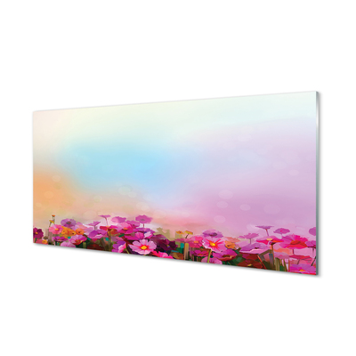 Küchenrückwand spritzschutz Himmel blumen