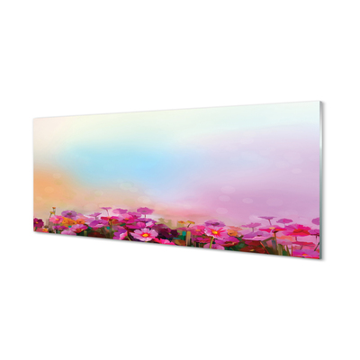 Küchenrückwand spritzschutz Himmel blumen