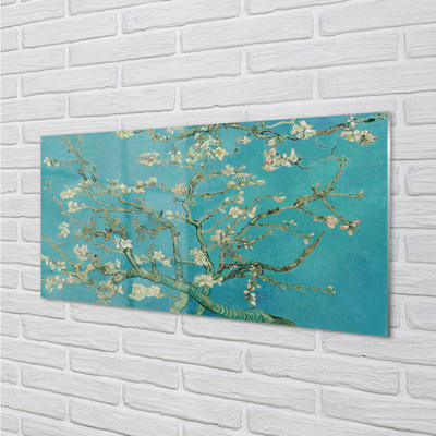 Küchenrückwand spritzschutz Kunstblume almond