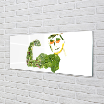 Küchenrückwand spritzschutz Charakter mit gemüse