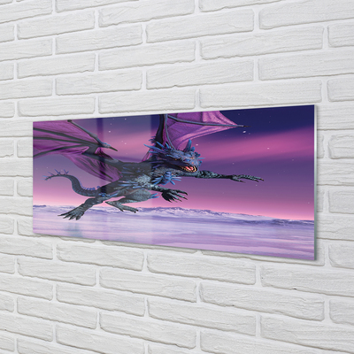 Küchenrückwand spritzschutz Drachen bunter himmel