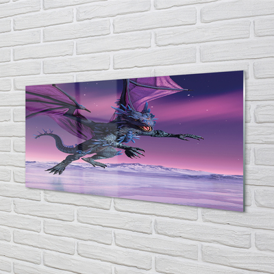 Küchenrückwand spritzschutz Drachen bunter himmel