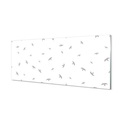 Küchenrückwand spritzschutz Graue vögel