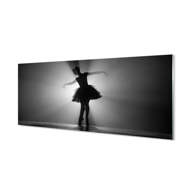 Küchenrückwand spritzschutz Grauer hintergrund ballerina