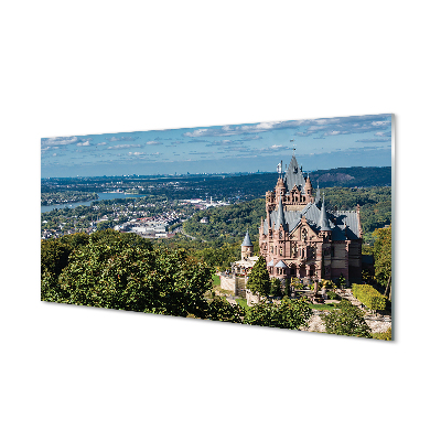 Küchenrückwand spritzschutz Deutschland panorama der burg der stadt