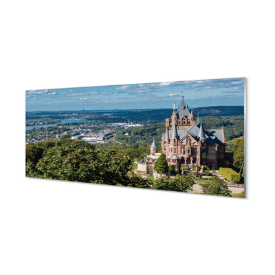 Küchenrückwand spritzschutz Deutschland panorama der burg der stadt