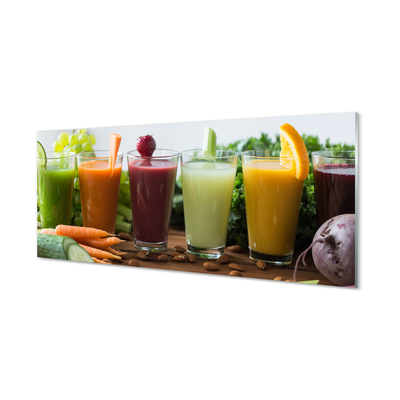 Küchenrückwand spritzschutz Gemüse fruchtcocktails