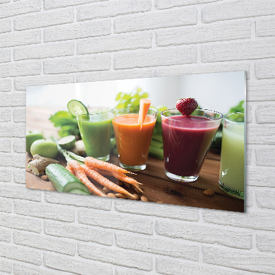 Küchenrückwand spritzschutz Gemüsecocktails