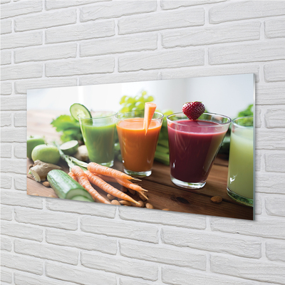 Küchenrückwand spritzschutz Gemüsecocktails