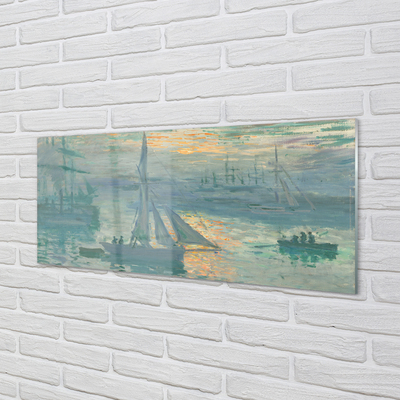 Küchenrückwand spritzschutz Segeln nach osten kunst