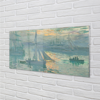 Küchenrückwand spritzschutz Segeln nach osten kunst