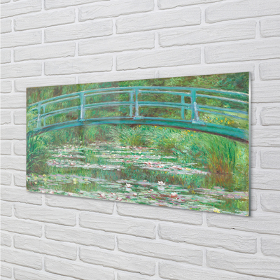 Küchenrückwand spritzschutz Brücke gemalt kunst