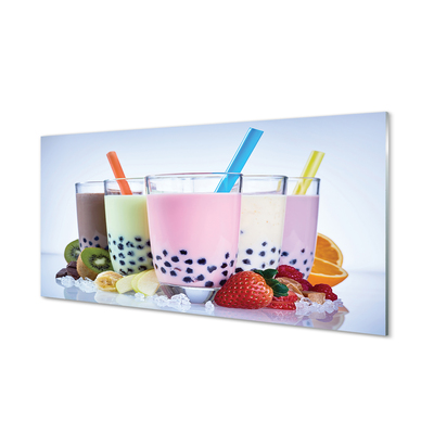 Küchenrückwand spritzschutz Milkshakes obst