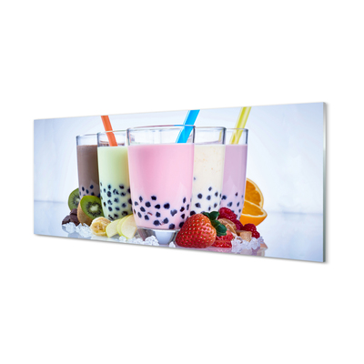 Küchenrückwand spritzschutz Milkshakes obst