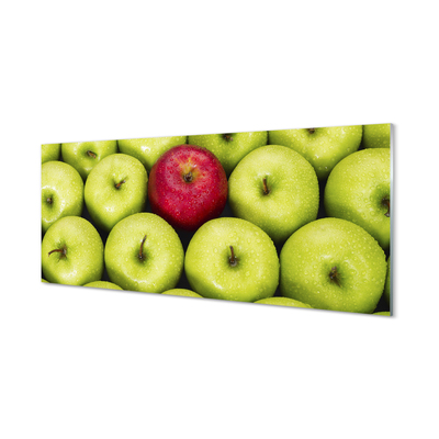 Küchenrückwand spritzschutz Die grüne und rote äpfel