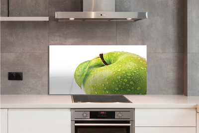 Küchenrückwand spritzschutz Apple-tropfen grünes wasser