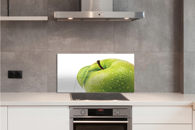 Küchenrückwand spritzschutz Apple-tropfen grünes wasser