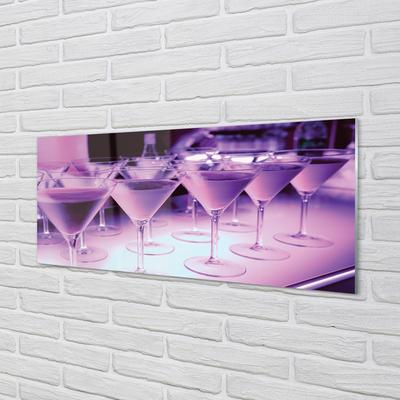 Küchenrückwand spritzschutz Cocktails in gläsern